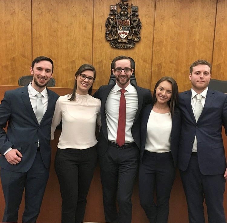 Nicholas at the Jessup Moot Court Competition in 2017.